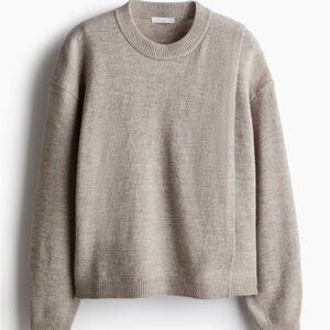 NWT H&M Mama Before & After Beige Nursing Sweater